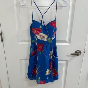 Floral Blue Women’s Dress